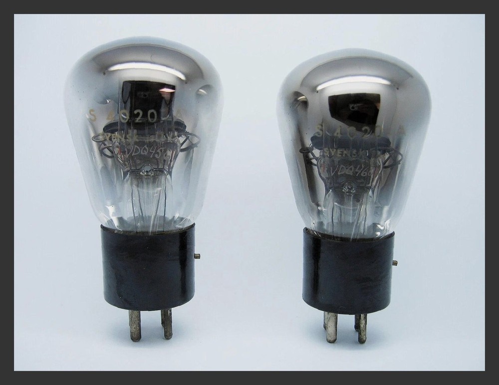 2 x NOS STC Standard S4020A AR12 R87 102D Test V. Good Match Triode Vacuum Tubes