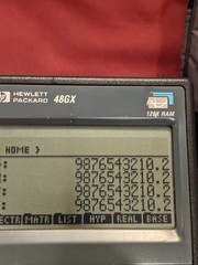 Hewlett Packard HP 48GX High Contrast Black Screen 128K Graphing Calculator