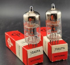 2 NOS NIB Gm Tested National RFT East Germany ECC82 12AU7A Audio Amplifier Tubes