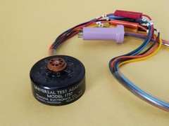 Pomona 7-Pin Miniature Vacuum Tube Test Socket Adapter model 1737