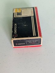 Emerson P-4000 Pocket Am Radio Solid State with box and manual not tested