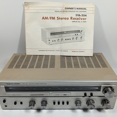 Realistic STA-204 AM/FM Stereo Receiver Vintage 1970s Radio Shack w/ Manual