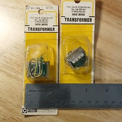 1960’s Pair Vintage Calectro Audio Mini Transformers 500 ohm Audio Driver D1-728