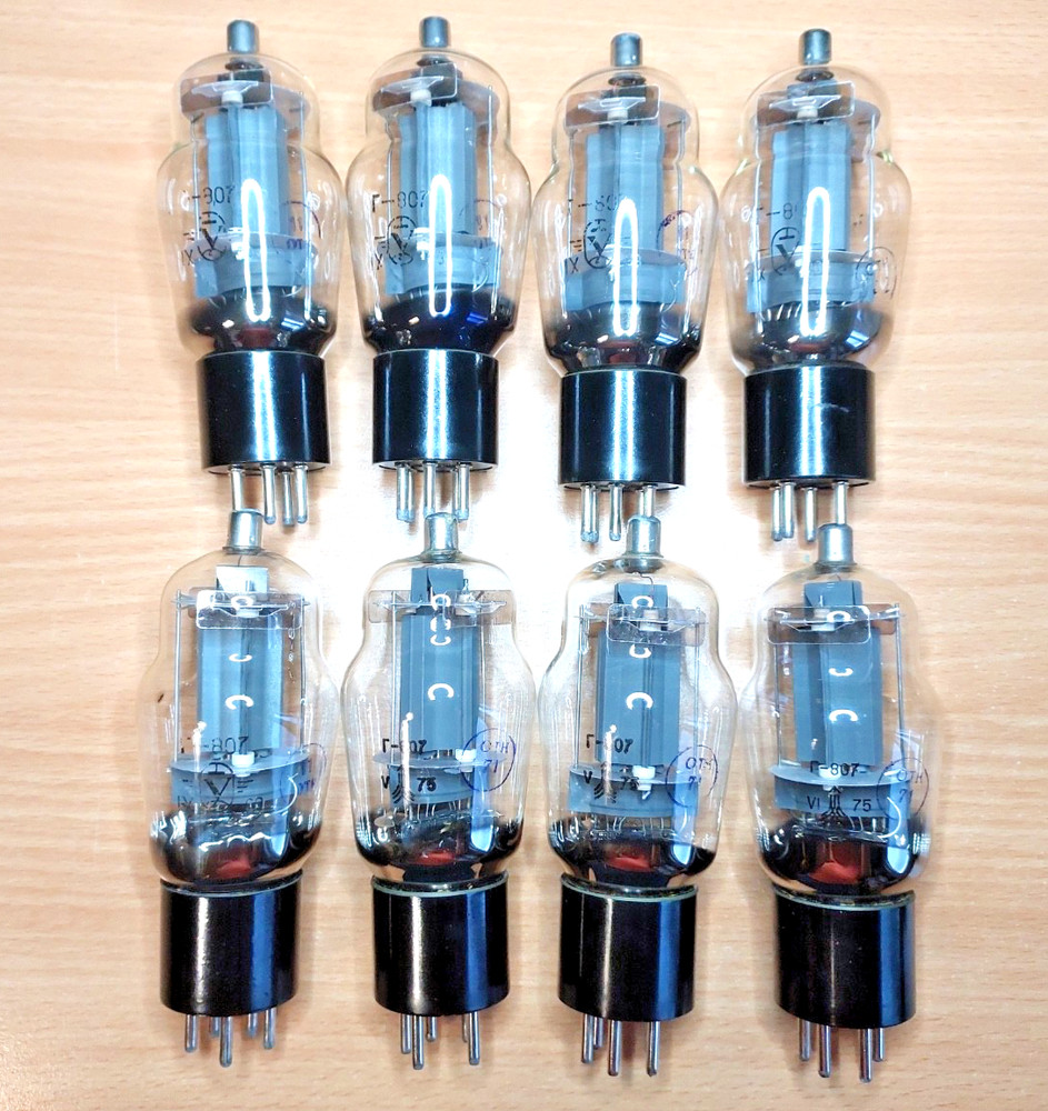 8x G-807 G807 Г-807 (8pcs) Uljanovsk Tubes NEW NOS