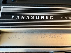 Vintage Panasonic SG-635 Portable Stereo Record Player Phonograph AC/Battery 4-S