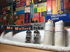 2 Vintage Mullard GtBritain 6DJ8 ECC88 /SameCode B9J1 /NOS Pair /HP SpecialEdtns