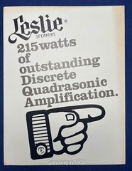 Original Leslie Speakers Brochure / Proline 815