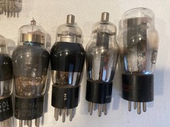Lot of 10+ Vintage Radio TV Various Sizes & Brands Vacuum Tubes 12au7