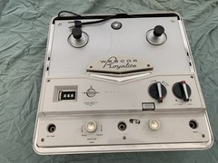Vintage Webcor Royalite #EP2001-1 Reel-to-Reel Recorder w/lid for parts/repair