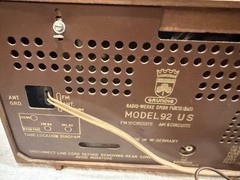 💙Grundig-Majestic Model 92 Radio tube WEST GERMANY 1950’s “Hi-Fi Sound” works