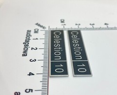 Celestion 10 Speaker Grill Badge Logo Emblem Aluminum Pair