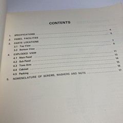 Pioneer PL-115D Turntable Service Manual 1976 Original And Rare
