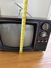 Vtg Tv Television 1970s 1980s Woodgrain Movie Gaming Prop Sears 562