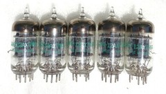 G.E JAN 12AX7WA Tubes NOS (Lot of 5pcs)