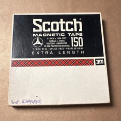 Scotch Magnetic Tape 1800ft 1.0mil 7″ Reel Model 150 Polyester Backing