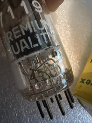 Vintage Amperex PQ 7119 E182CC Vacuum Tube | Made in Holland Heerlen Δ5 8B 1968