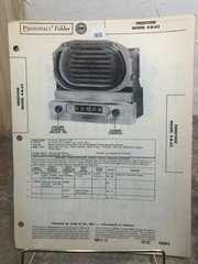 PF 1950-51 Studebaker FIRESTONE AUTO RADIO Model 4-B-62 Repair Data Manual READ