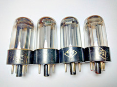 4 pcs USED 5C4M/5U4C/5Z4 Rectifier Tubes