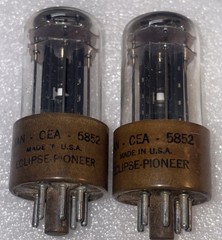 Pair JAN-CEA-5852 Bendix Tubes Special 6X5 Tested Strong 4 Available