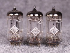 (3) SUPERB 1950’s Telefunken ECC83 12AX7 Smooth Plate Tubes ~MATCHED~ Test NOS!