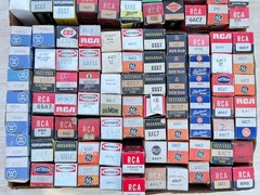 Vacuum Tube Lot 154 6sh7 6ss7 6sa7 6h6 6ac7 6au4 6ad10 RCA Sylvania Tung Sol GE