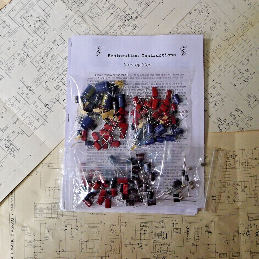Tascam TSR-8 reel deck restoration service kit repair rebuild capacitor