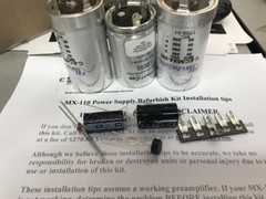 Deluxe Power Supply Capacitor Restore Kit McIntosh MX-110 MX110Z X and Z Serial#
