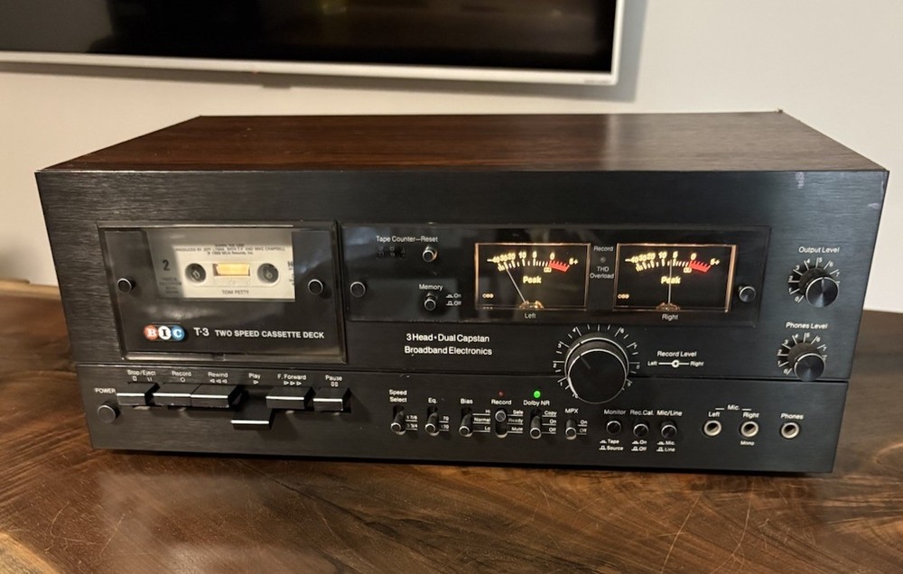 BIC T-3 Cassette Deck Tested, Working Order