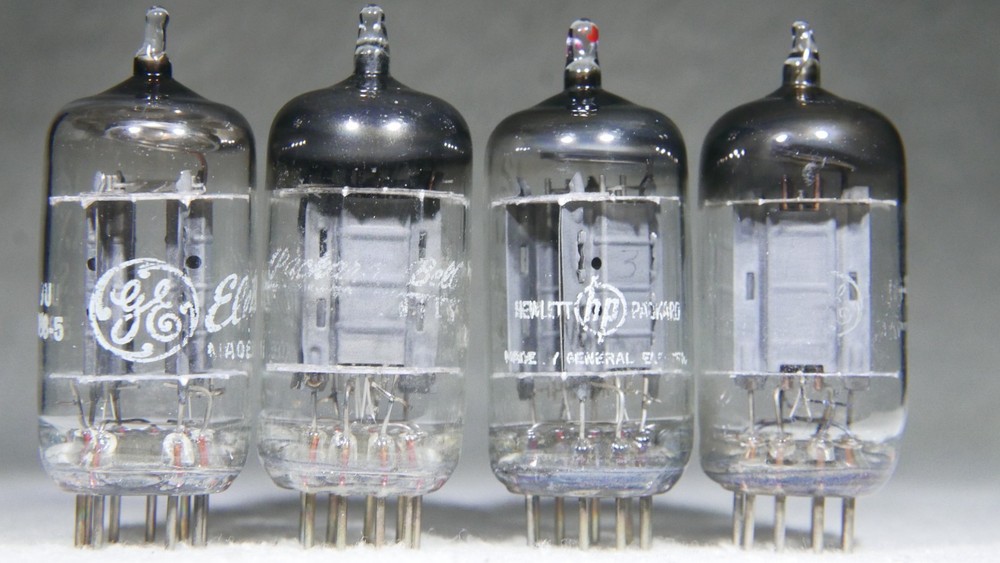 Quad (4) GE 12AX7/ECC83 Long Gray Plate Made in USA