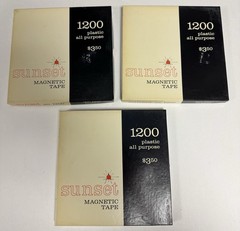 Sunset Magnetic Tape Reel to Reel Recording Tape Mixed Lot of 3 READ DESCRIPTION