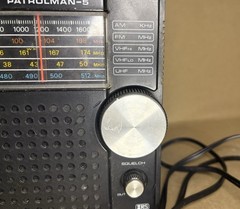 Vintage Realistic Patrolman 5 Multiband Radio | Black – Untested