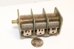 SET OF 3 – DRAKE TR‑4C – AIR‑VARIABLE CAPACITORS — ORIGINAL TRW & JOHNSON PARTS