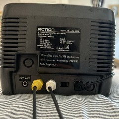 Vintage Action 5″ Color Tv With Am/fm Radio Upgraded Model ACN-5503 Gaming/Sport