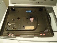 Technics SL-1800 Stereo Turntable Parting Out Bottom Cover + 2 Boot/Springs