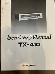 PIONEER TX-410 TX410 TUNER Service Manual **ORIGINAL**