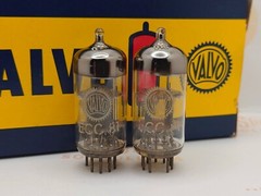 2x Valvo ECC81 12AT7 O-getter – Hamburg 1961 VF2 – Same Code
