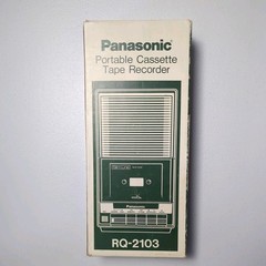 Vintage Panasonic RQ-2103 Portable Cassette Tape Recorder NOS