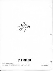 VINTAGE FISHER SERVICE MANUAL STEREO RECEIVER MODEL MC-2500