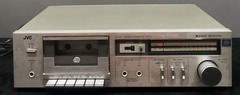 JVC KD-D2 ANRS Dolby Noise Reduction Single Stereo Cassette Deck Silver Works