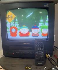 Sharp 13VT-L100 13″ CRT TV VCR Combo VHS Remote Manual *READ*