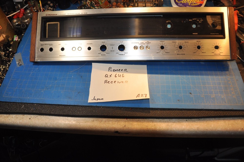 Pioneer QX-646 Receiver Replacement Parts Front Face Panel Plate With Extra