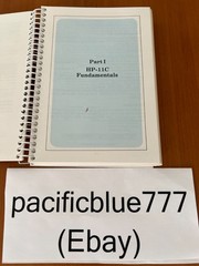 HP 11C Owners Handbook Problem Solving Guide 1985 Original Spiral Bound Manual
