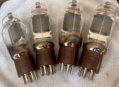 Quad Hytron Brown Base VT-101 (837) NOS HF Beam Power Tubes