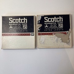 2 Vintage Scotch Magnetic Tape 150 Extra Length 7” 1800′ – 1/4” Zeppelin, Dylan