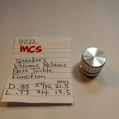 📈MCS BASS TREBLE BALANCE VOLUME SPEAKERS FUNCTION KNOB 3222 STEREO RECEIVER