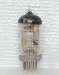 Rare Tungsram 12AX7/ECC83 Vacuum Tube ( #3 ) : Solid Disc Getter/Silver Plate