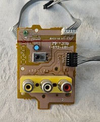 Sony SLV-685HF VCR RCA Output PCB MF-316 1-672-481-11