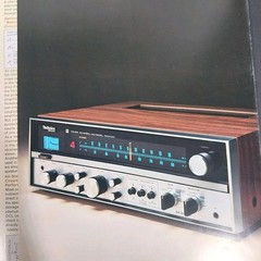 Vintage 1973 Technics SA-5400X Receiver Original Sales Brochure Fold-Out Rare