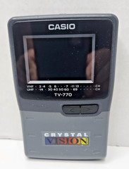 Casio Crystal Vision Handheld Color TV-770 **Vintage Analog Portable TV**