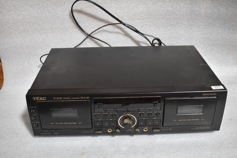 TEAC W-860R STEREO DOUBLE CASSETTE DECK UR 120/230V